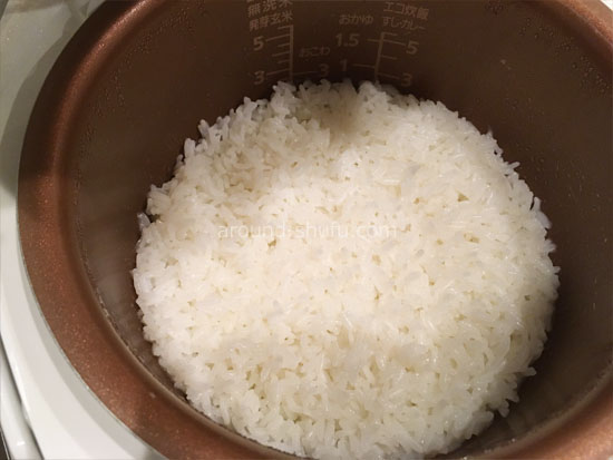 無洗米 まばゆきひめ 炊き上がり